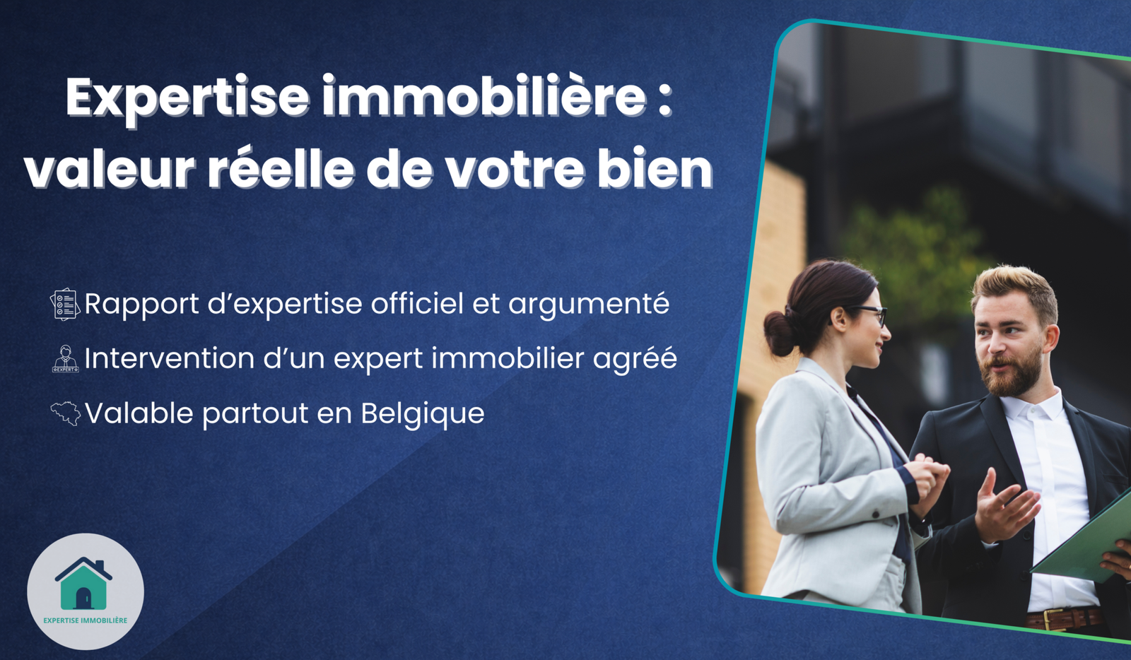 Expert immobilier réalisant une expertise immobilière en Belgique