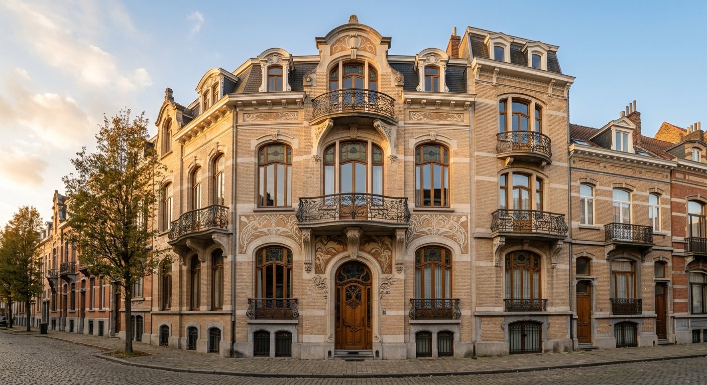 Maison Art nouveau à Schaerbeek Bruxelles - expertise immobilière